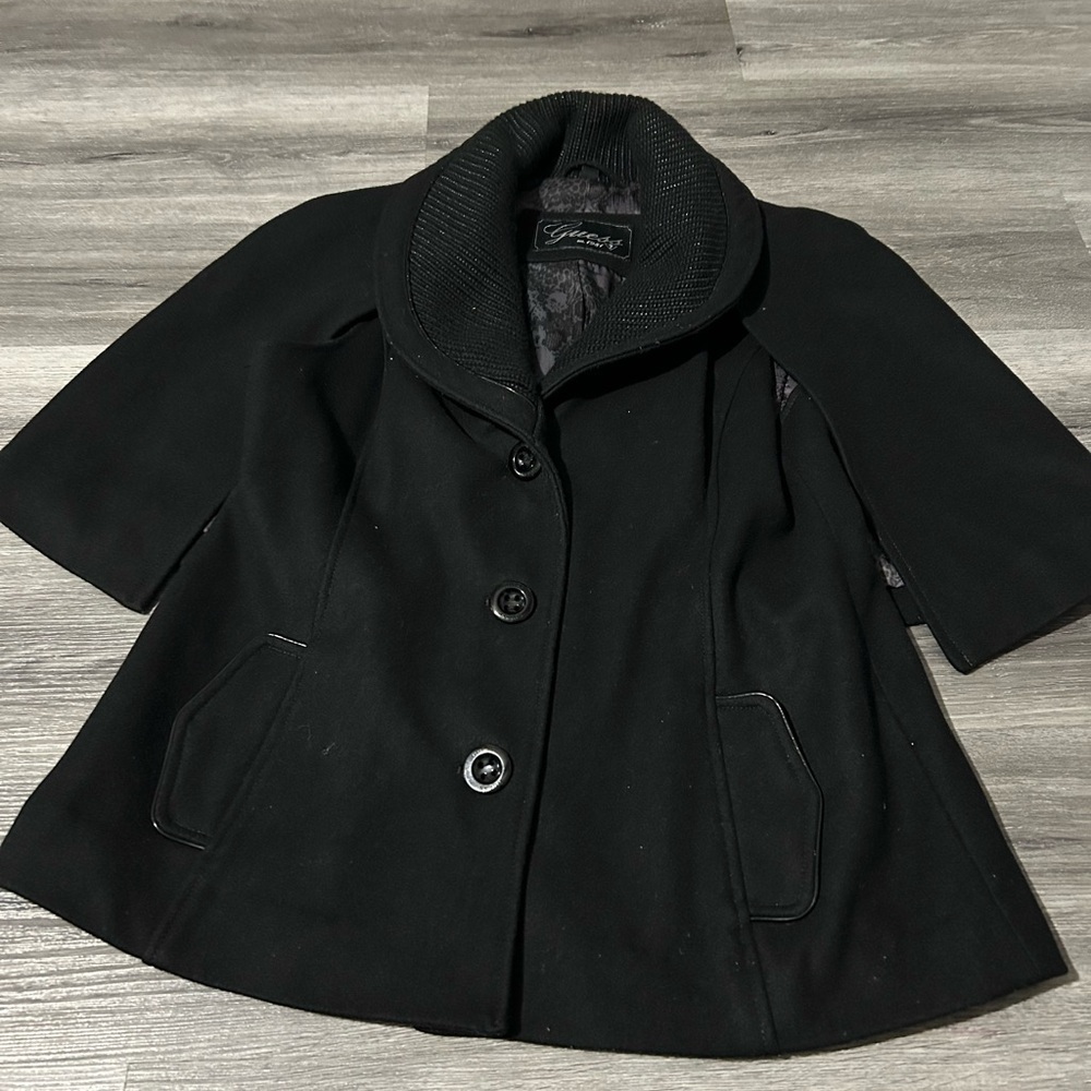 Guess Black Cape‎ Jacket for Women